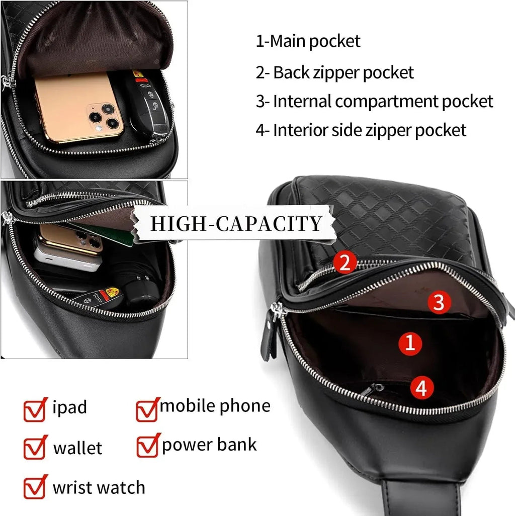 Men’s Leather Sling Bag – Modern Everyday Carry