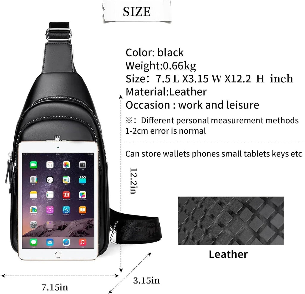 Men’s Leather Sling Bag – Modern Everyday Carry