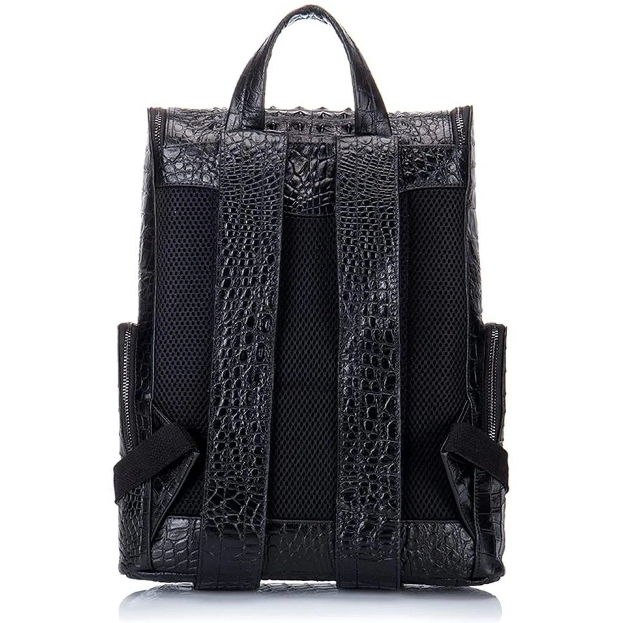 Men’s Croc-Embossed Leather Backpack – Modern Everyday Carry