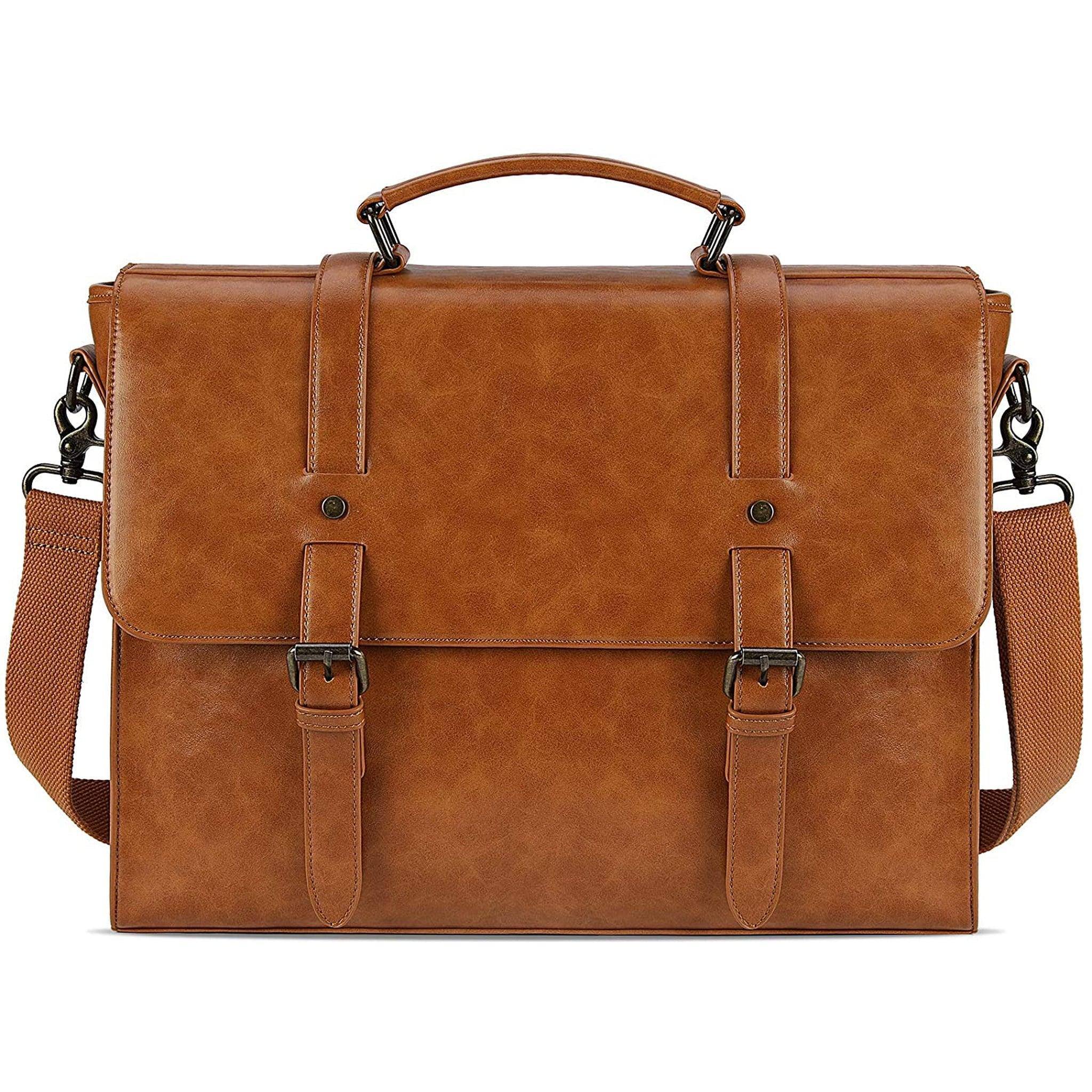 Men’s Leather Messenger Bag – Laptop Ready