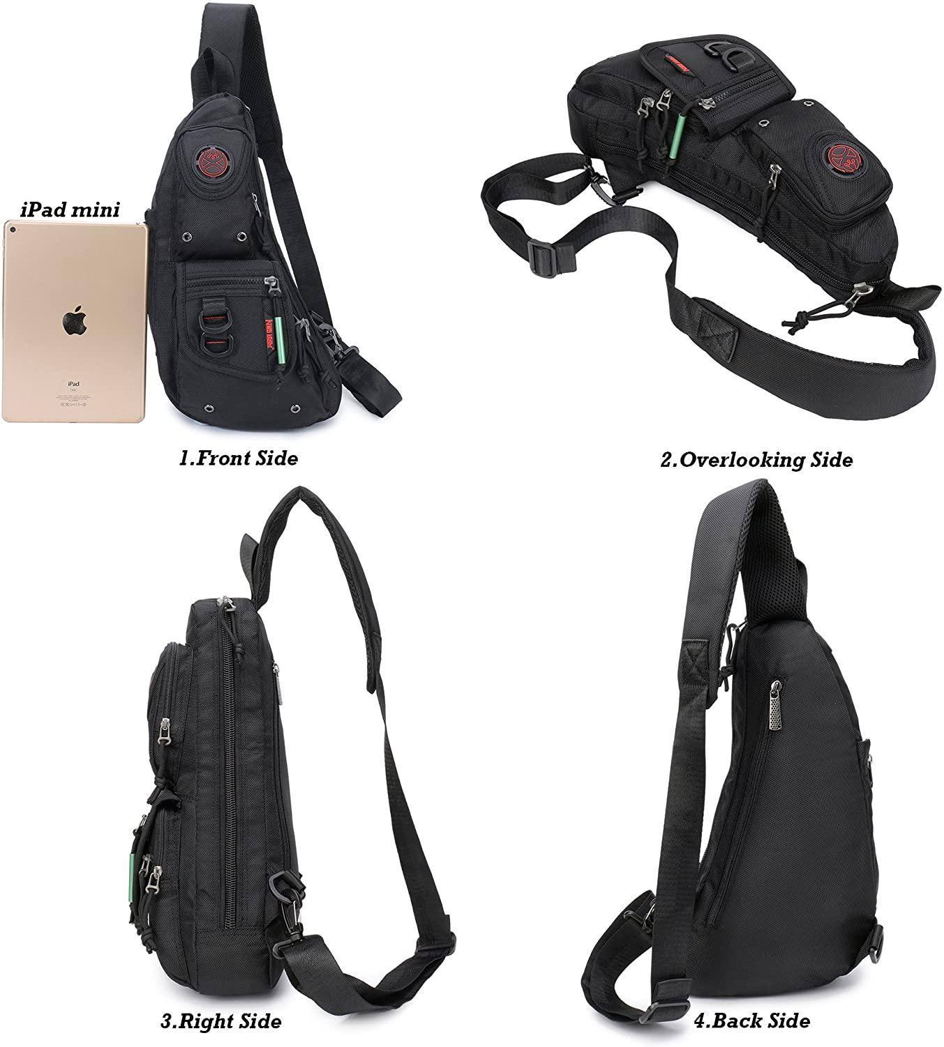 Men’s Nylon Sling Bag – Secure Anti-Theft