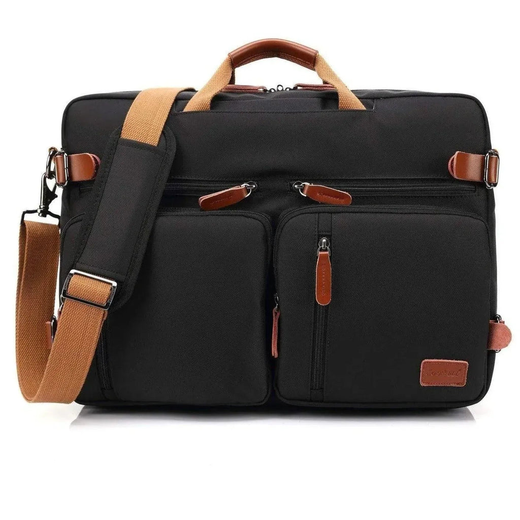 Men’s Oxford Messenger Bag – Convertible Work Laptop Ready