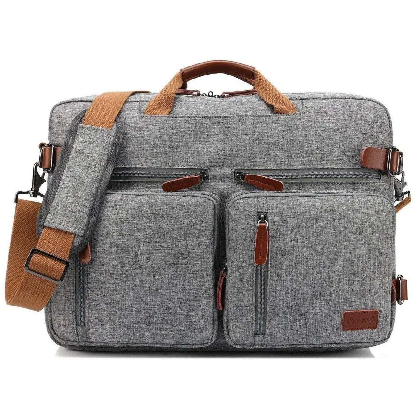 Men’s Oxford Messenger Bag – Convertible Work Laptop Ready