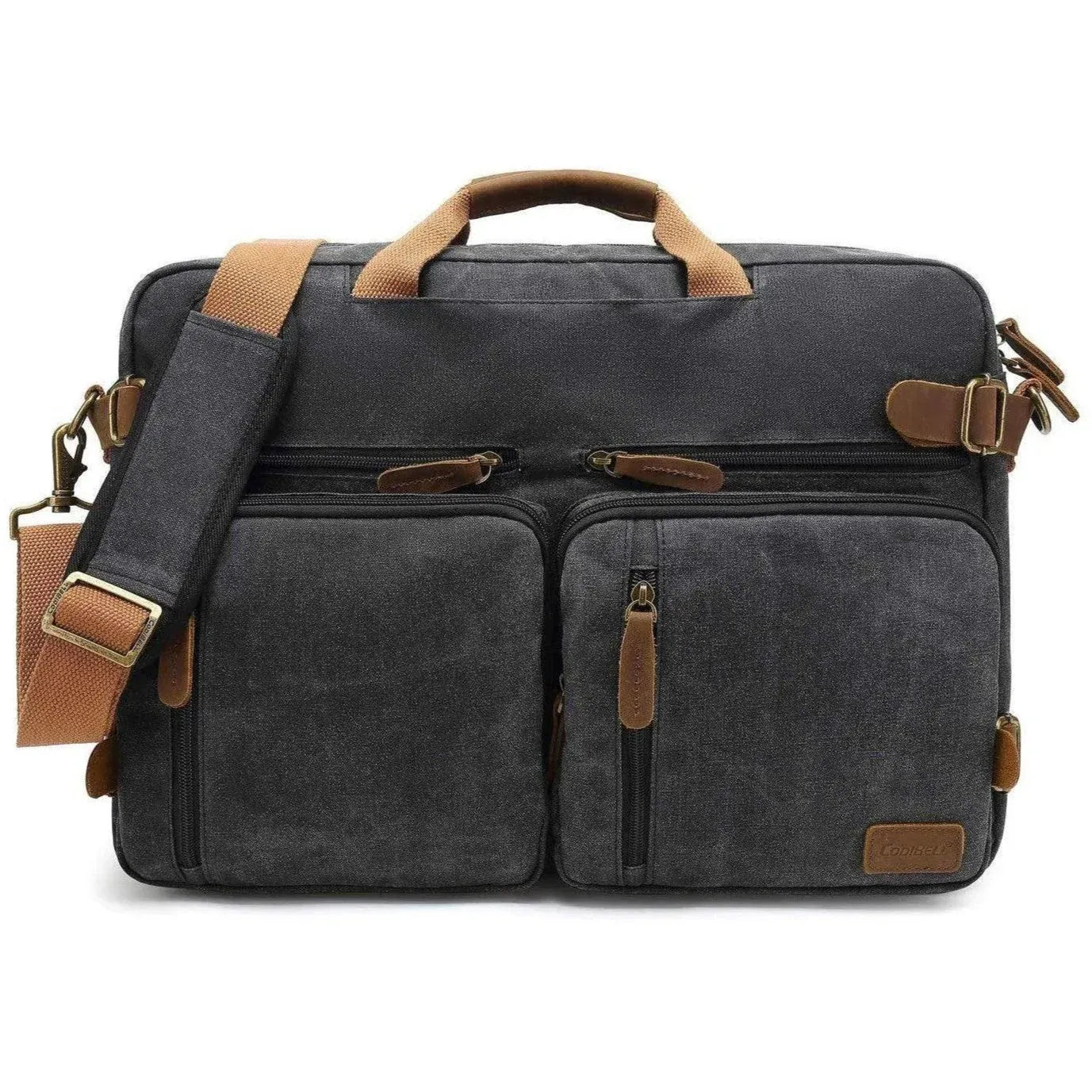 Men’s Oxford Messenger Bag – Convertible Work Laptop Ready