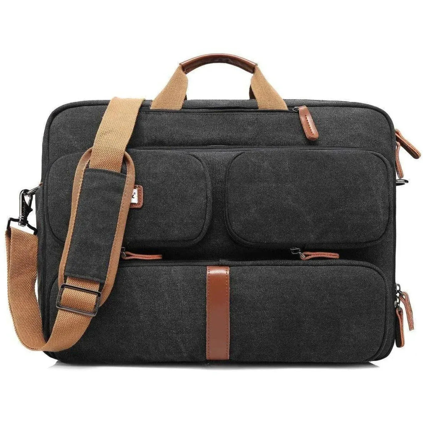 Men’s Oxford Messenger Bag – Convertible Work Laptop Ready