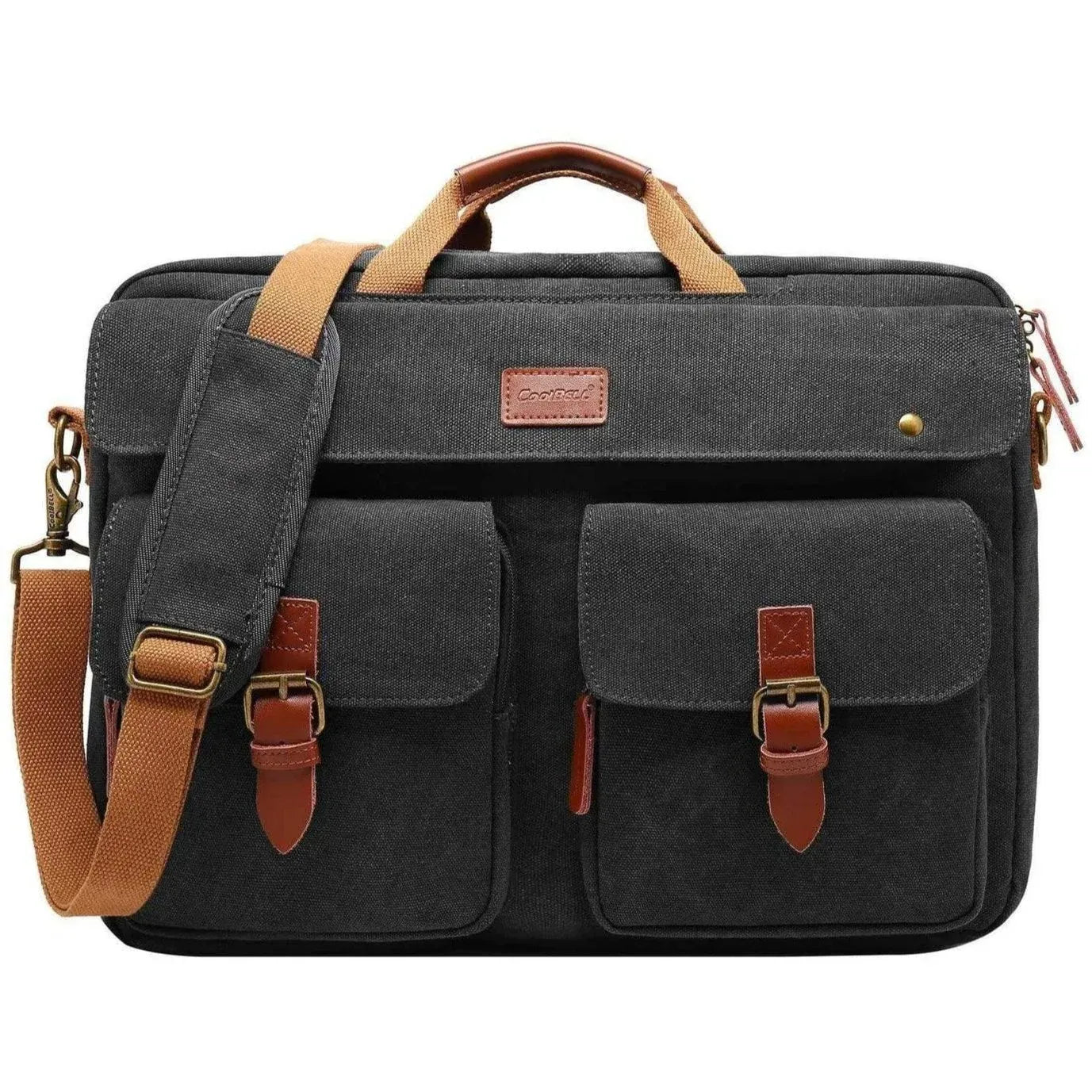Men’s Oxford Messenger Bag – Convertible Work Laptop Ready