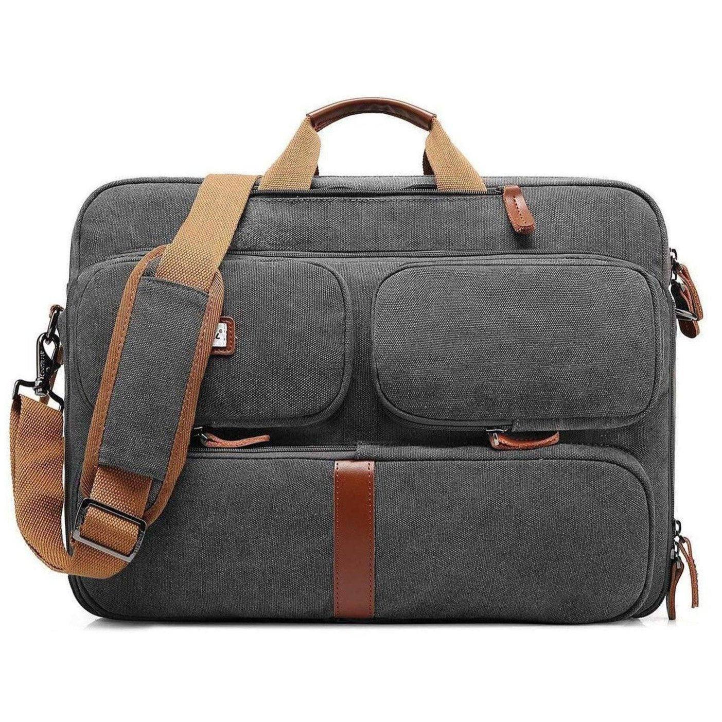 Men’s Oxford Messenger Bag – Convertible Work Laptop Ready