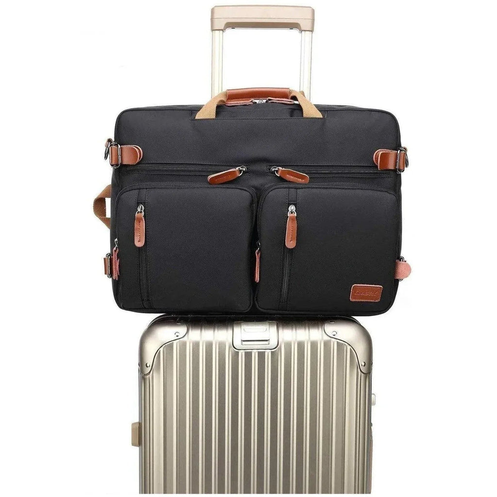 Men’s Oxford Messenger Bag – Convertible Work Laptop Ready