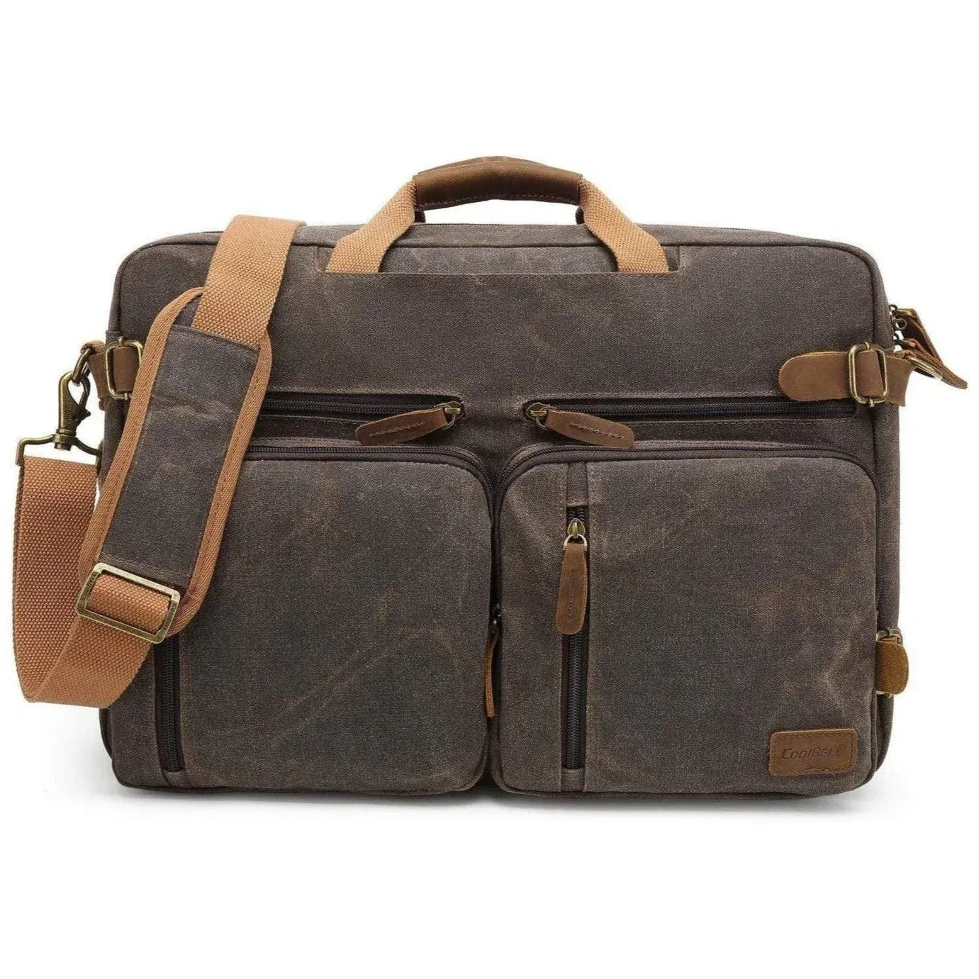 Men’s Oxford Messenger Bag – Convertible Work Laptop Ready