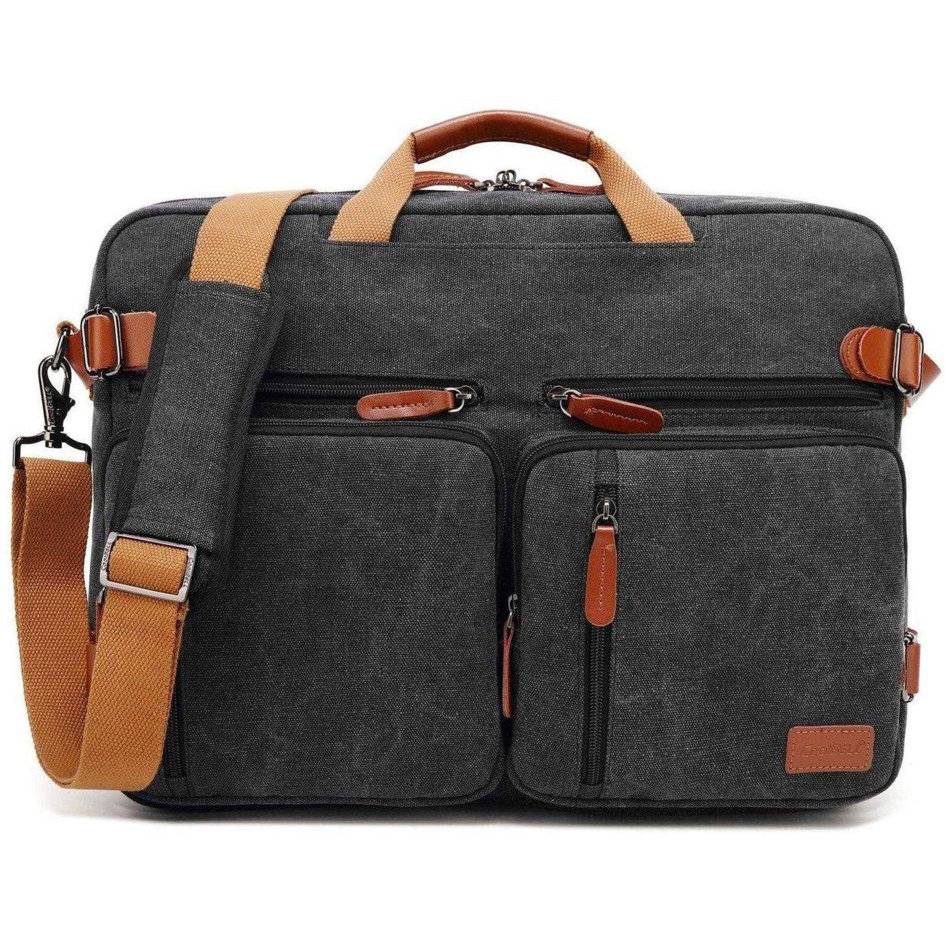 Men’s Oxford Messenger Bag – Convertible Work Laptop Ready
