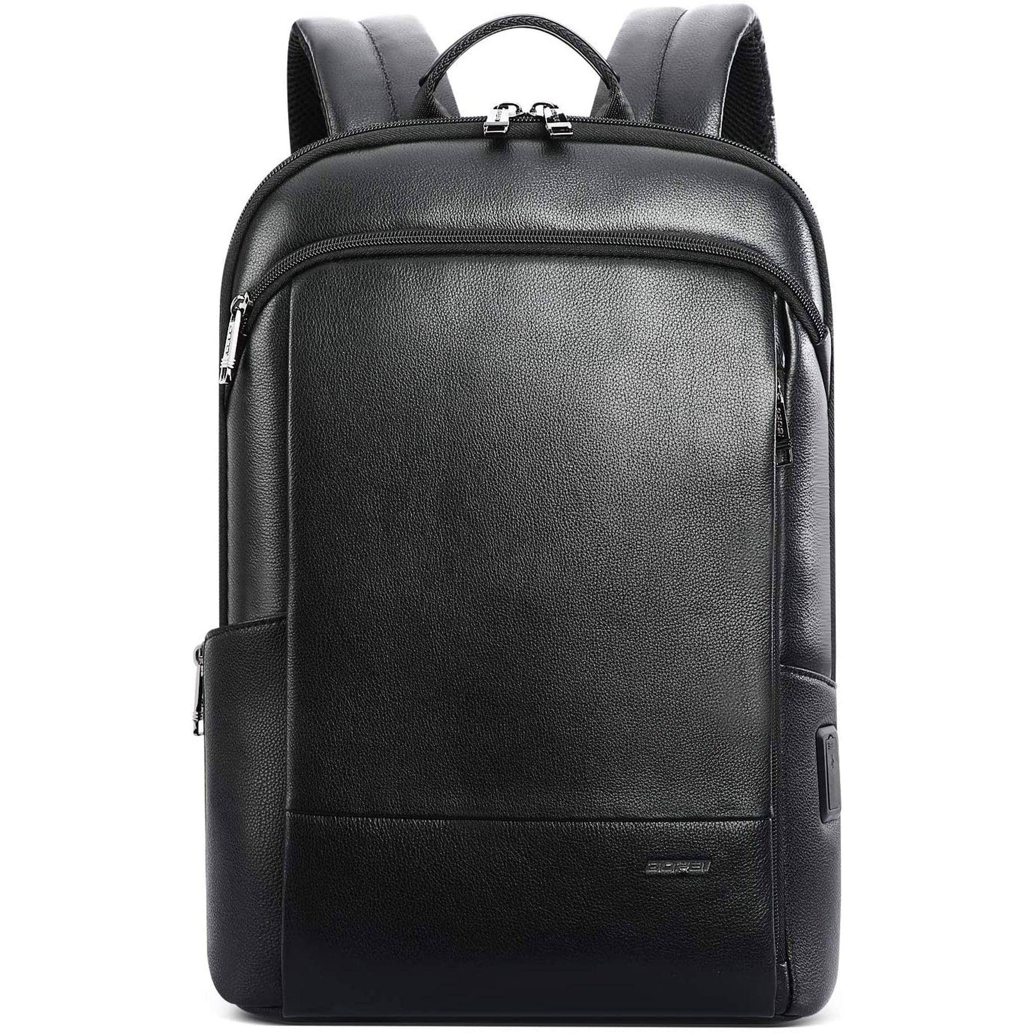Men’s Leather Backpack – Secure Anti-Theft 15.6 Laptop Ready