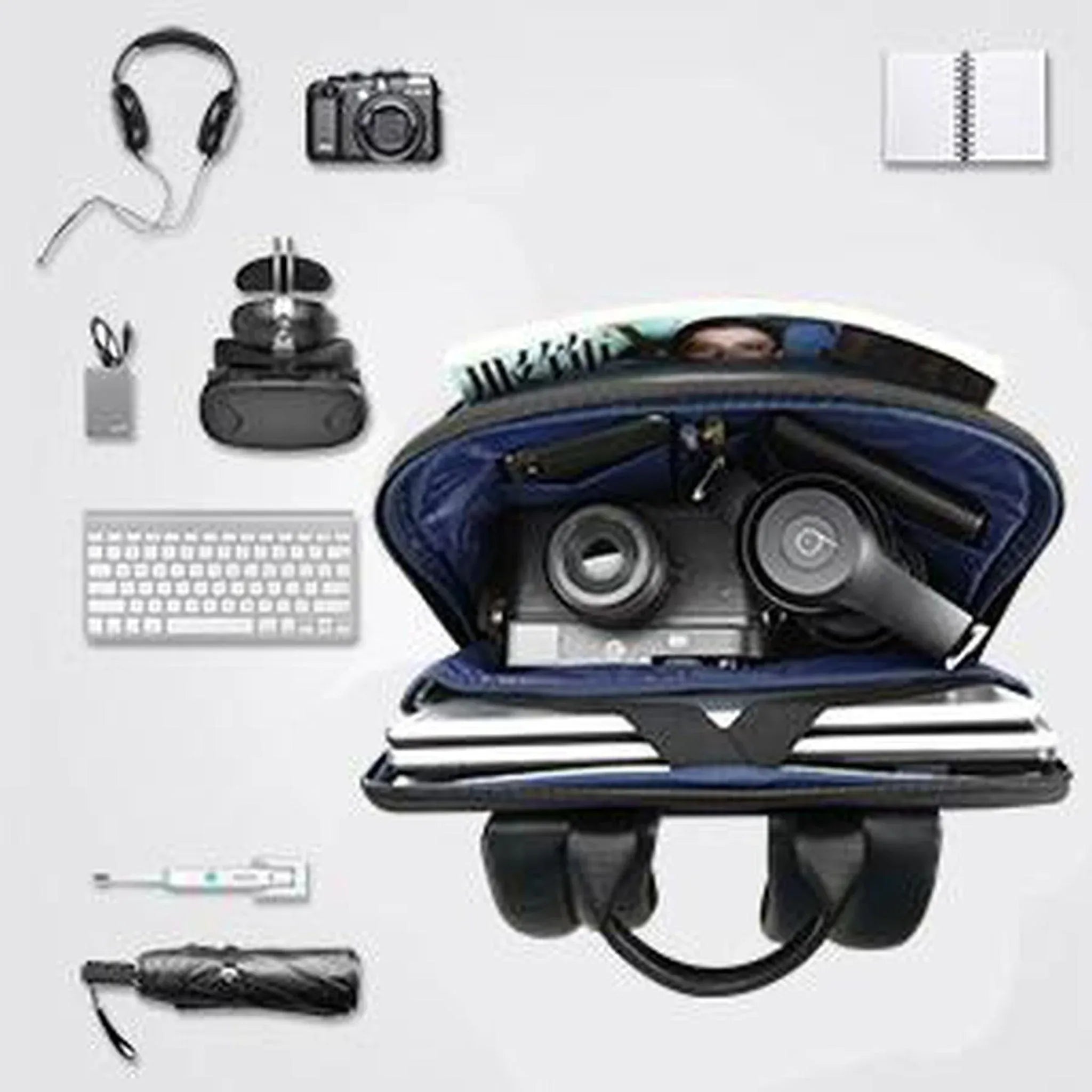 Men’s Leather Backpack – Secure Anti-Theft 15.6 Laptop Ready