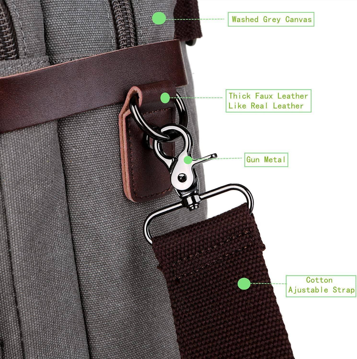 Men’s Messenger Bag – Convertible Work 17 Laptop Ready