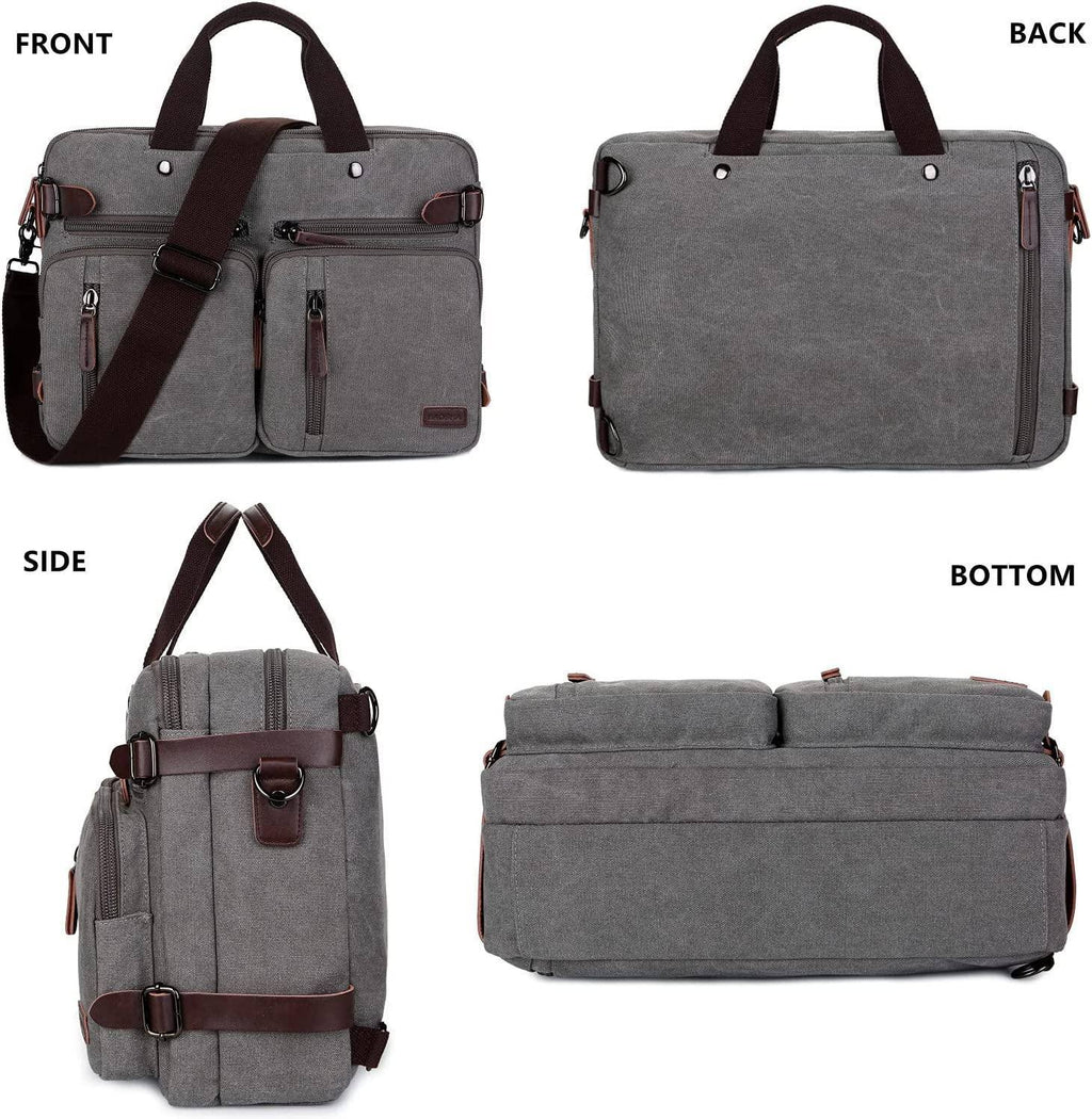 Men’s Messenger Bag – Convertible Work 17 Laptop Ready