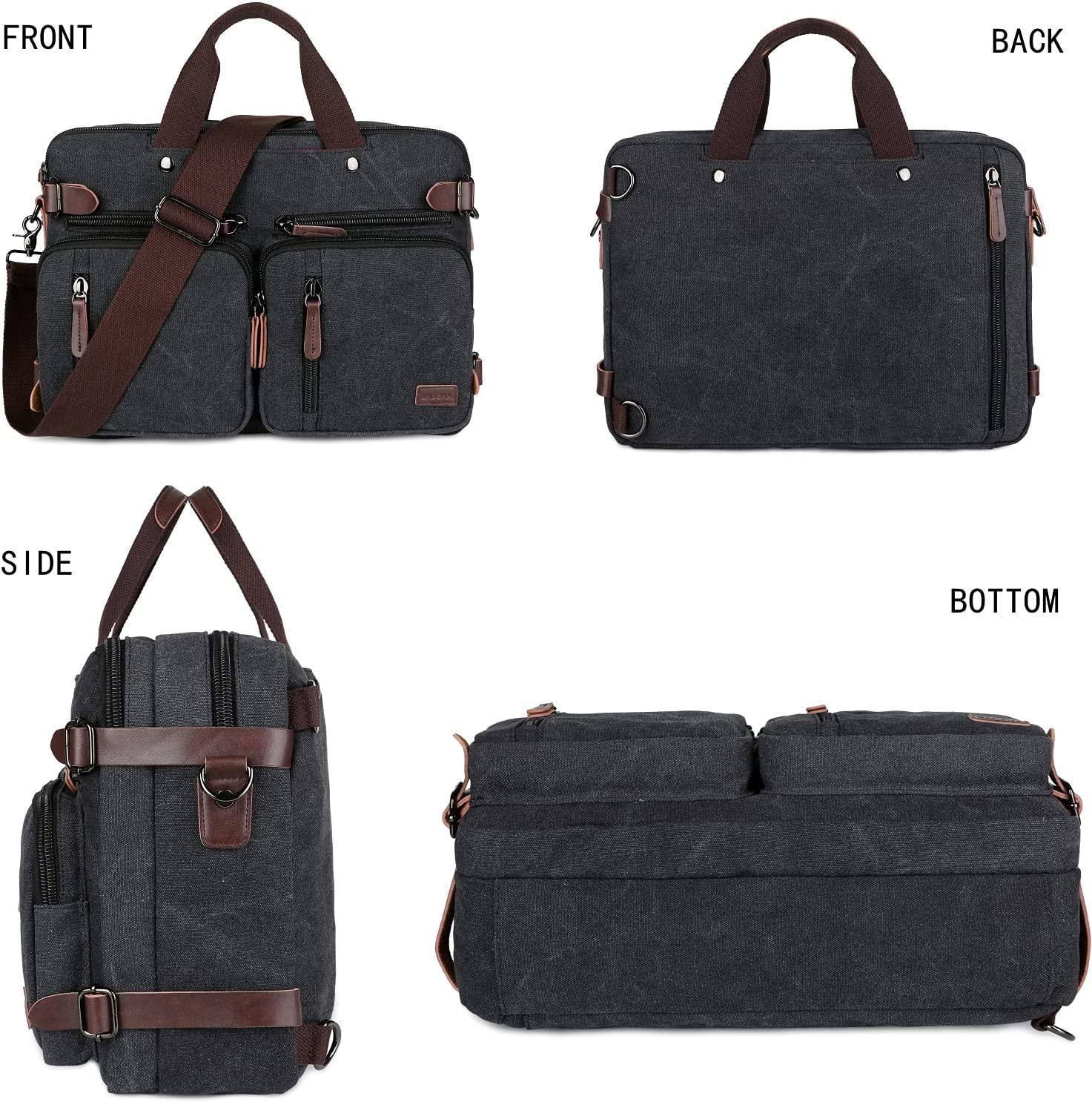 Men’s Messenger Bag – Convertible Work 17 Laptop Ready