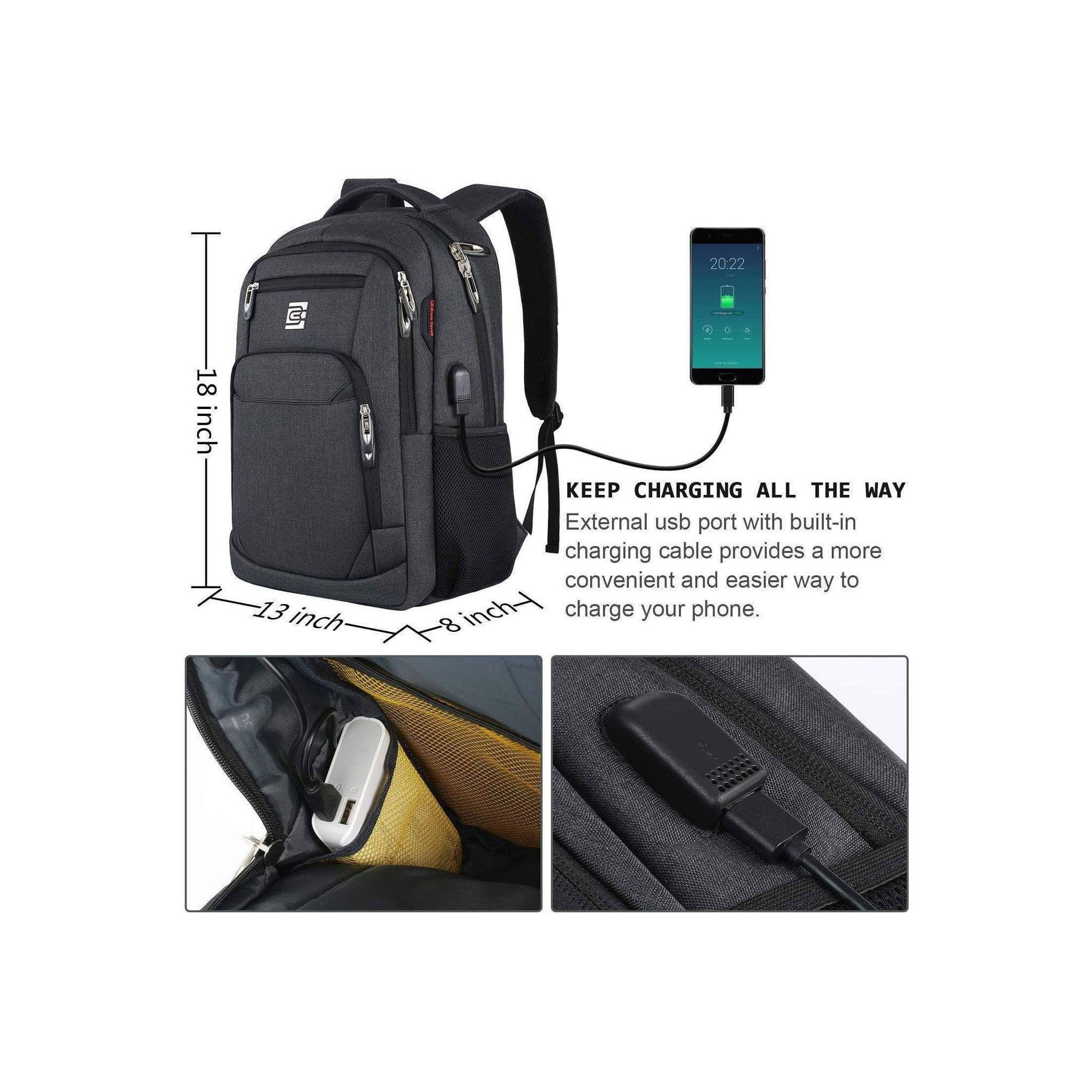 Men’s Backpack – Secure Anti-Theft Laptop Ready