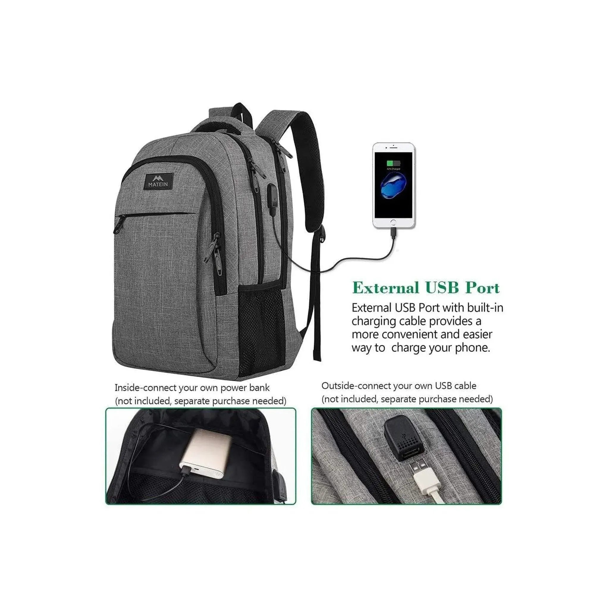 Men’s Backpack – Secure Anti-Theft Laptop Ready