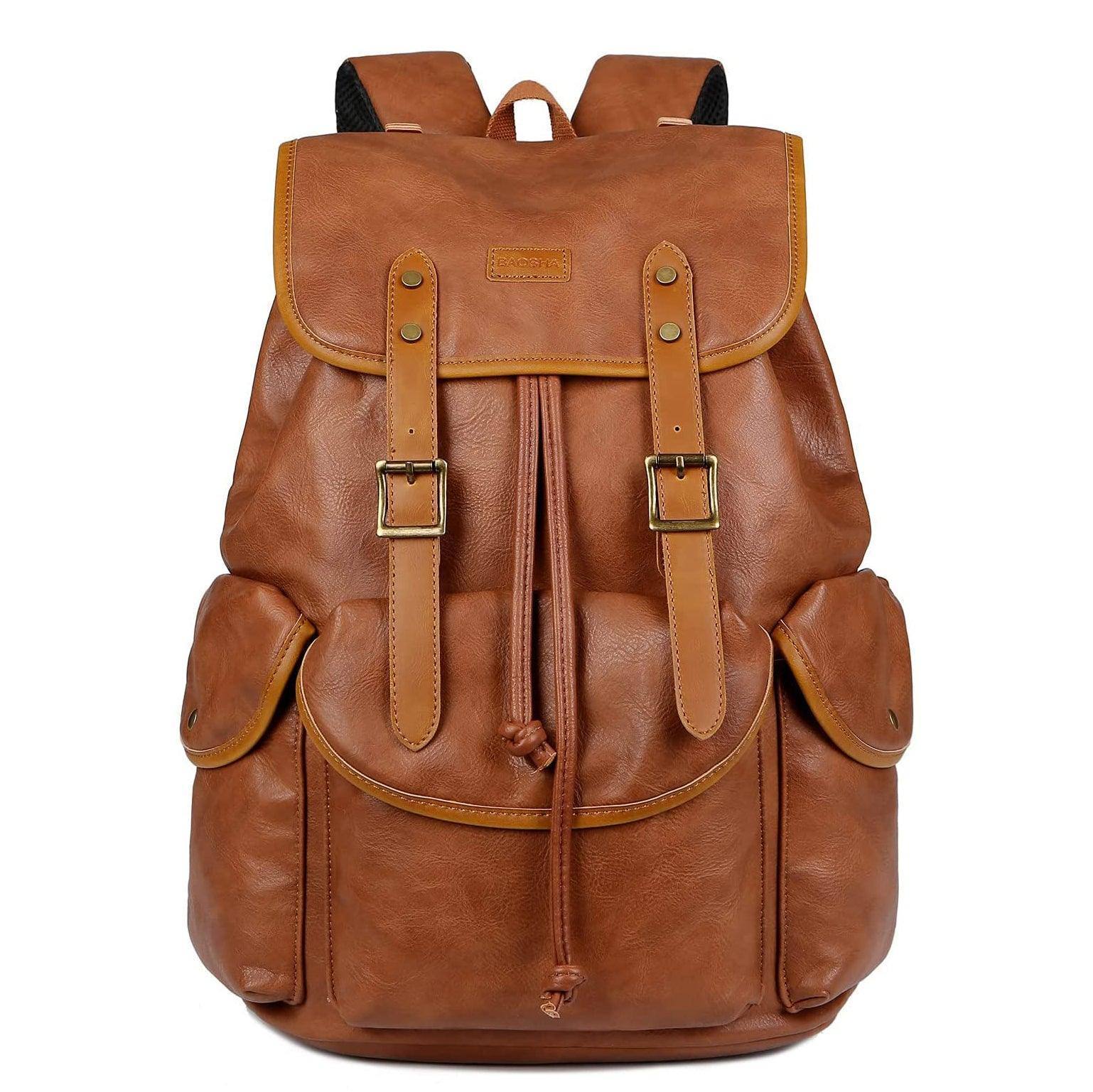 Men’s Leather Backpack – 15.6 Laptop Ready Professional Commute