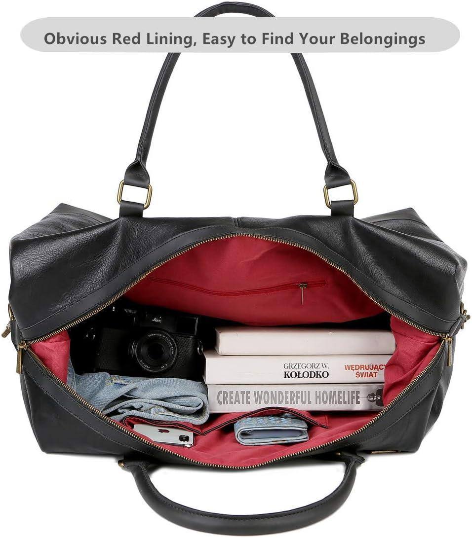 Men’s Leather Duffel Bag – Carry-On Travel Weekend Ready