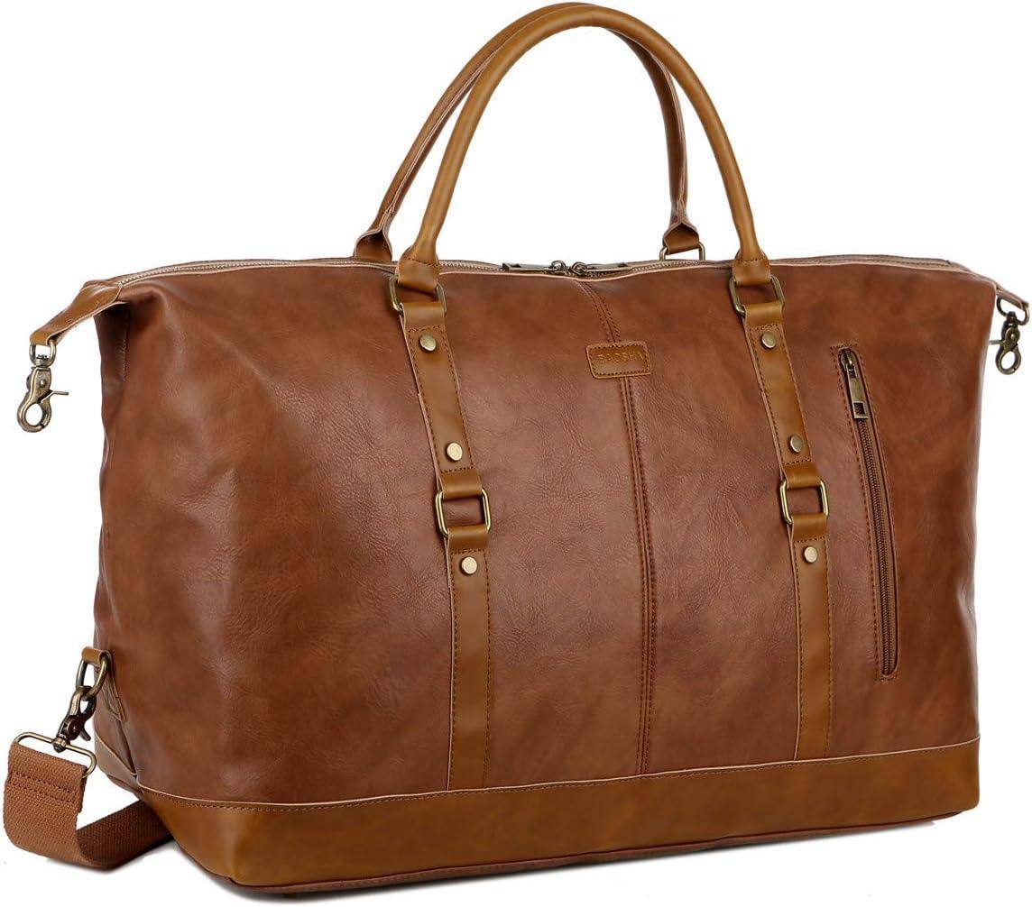 Men’s Leather Duffel Bag – Carry-On Travel Weekend Ready