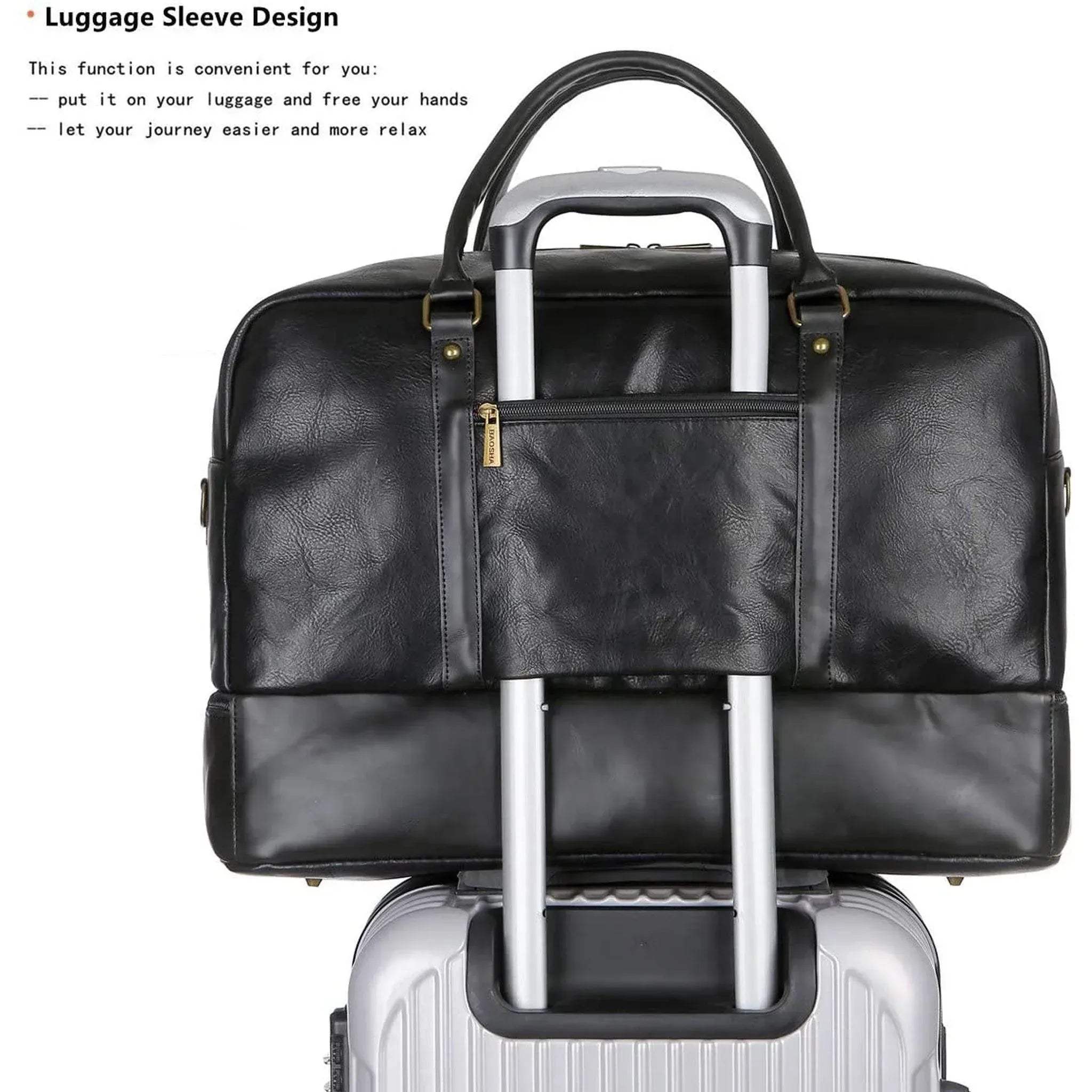 Men’s Leather Duffel Bag – Weekend Ready