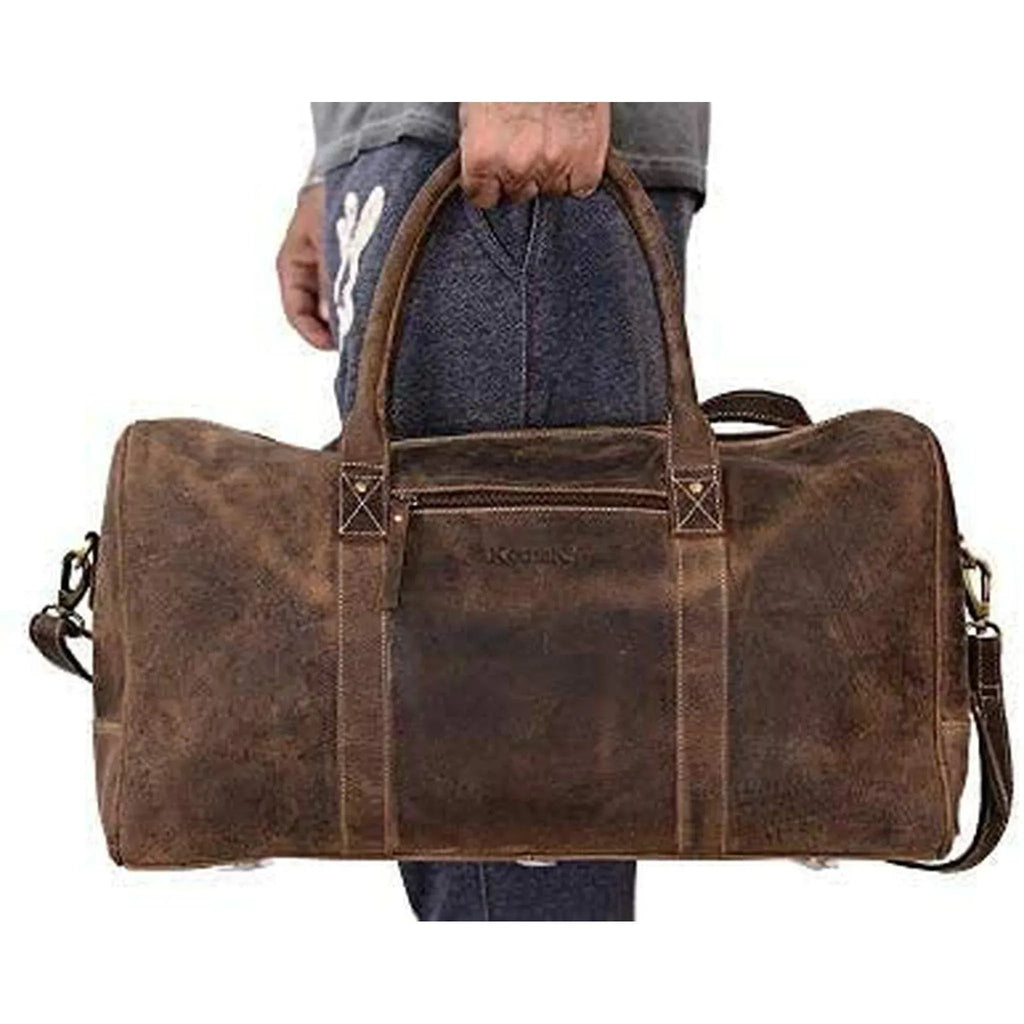 Men’s Leather Duffel Bag – Weekend Ready
