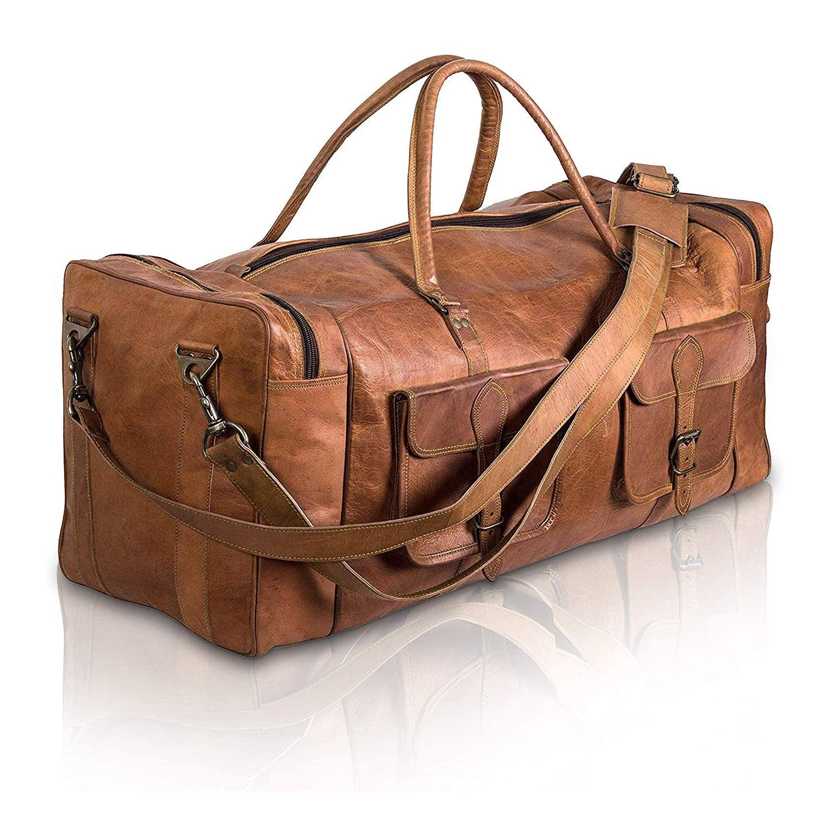 Men’s Leather Duffel Bag – Weekend Ready