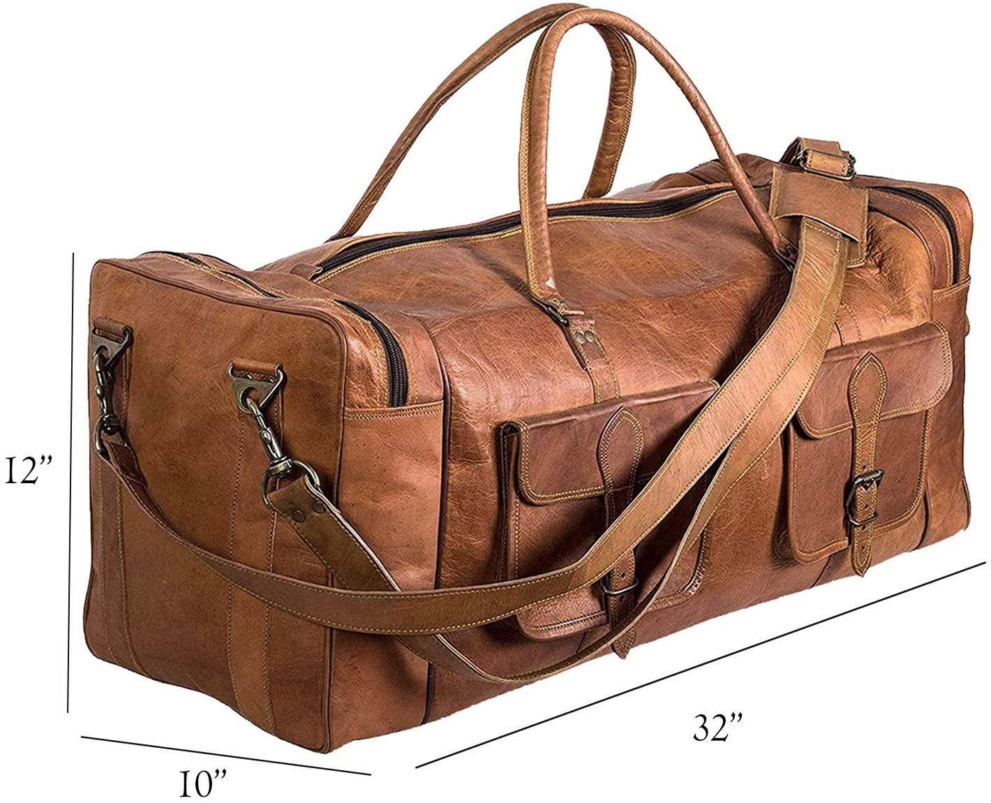 Men’s Leather Duffel Bag – Weekend Ready