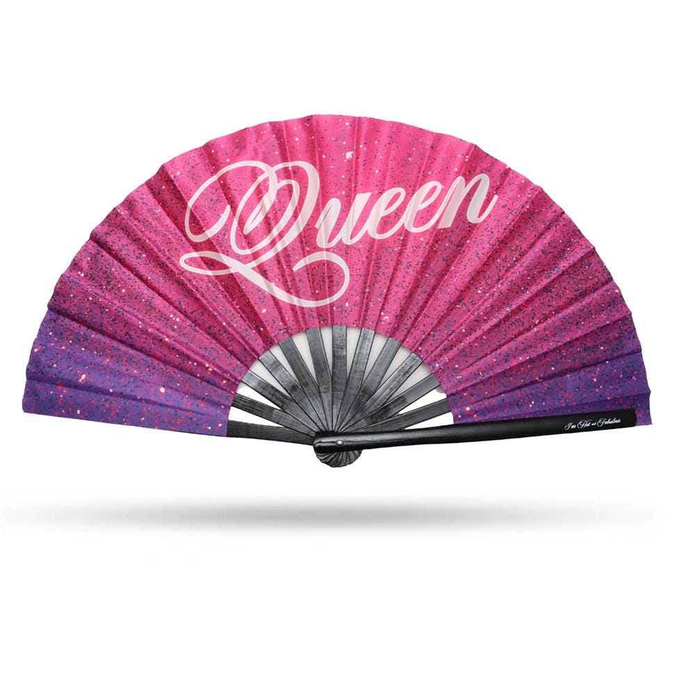 Queen XL Hand Fan