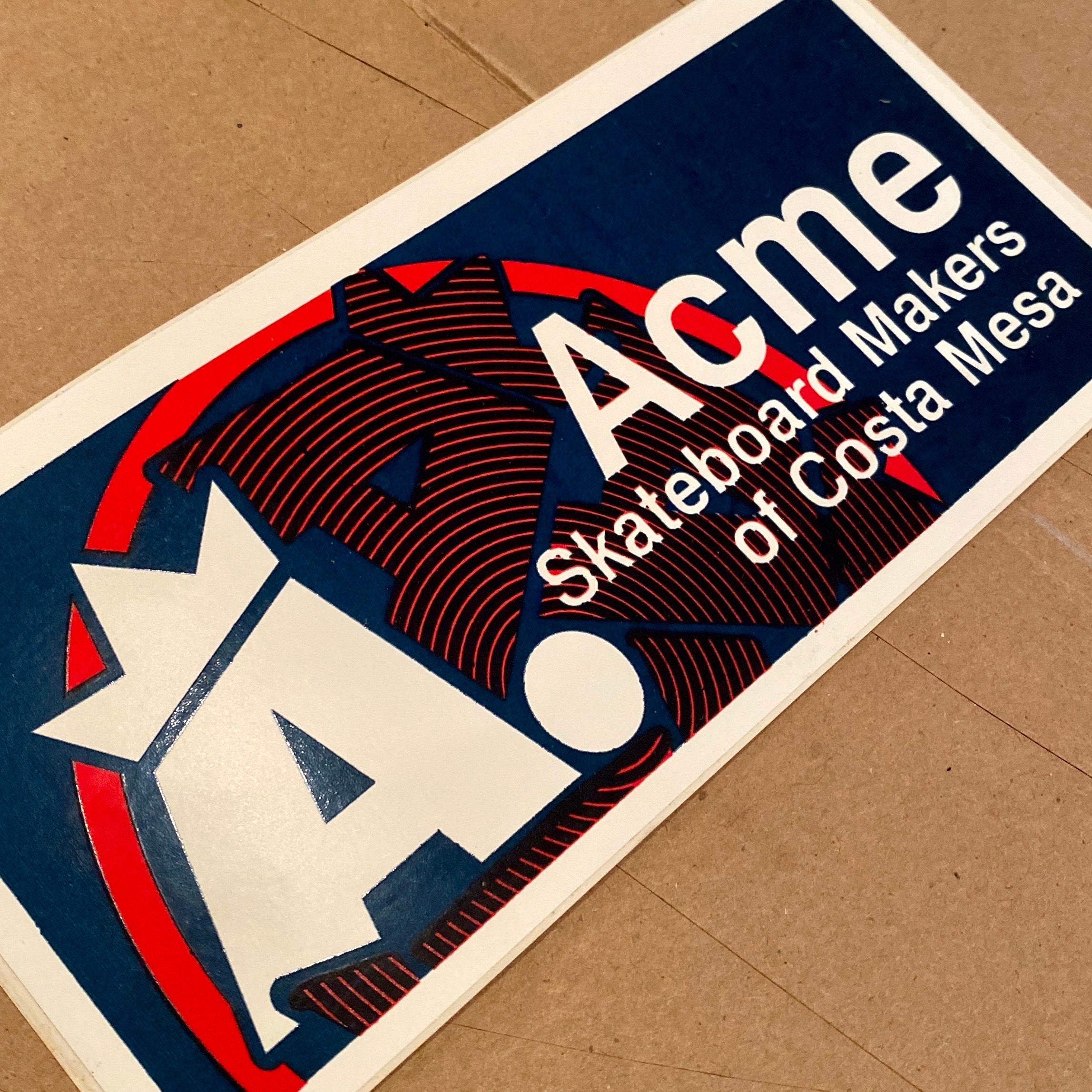 Acme Skate VINTAGE NOS Sticker 6"