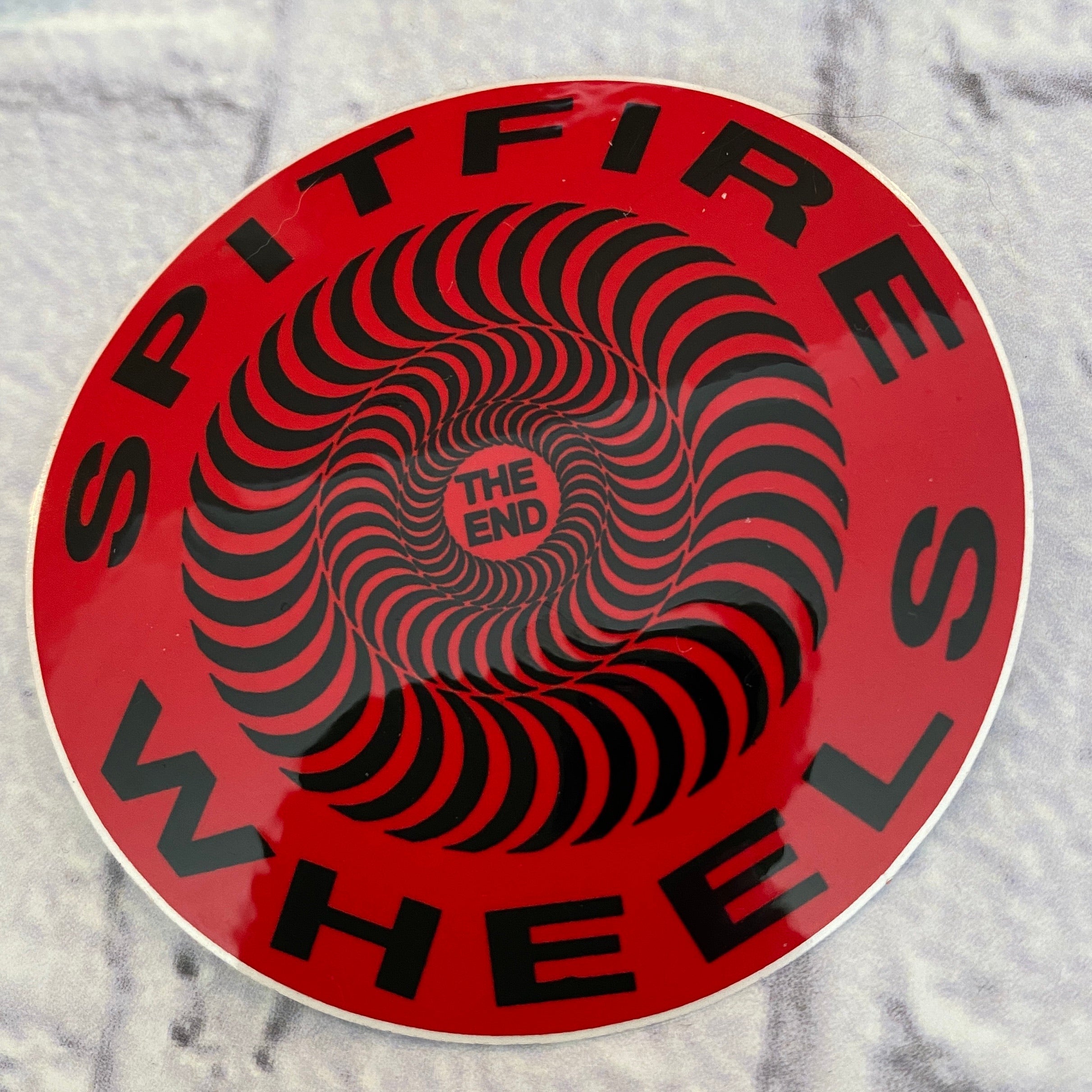 Spitfire The End VINTAGE NOS Stickers 2.5”