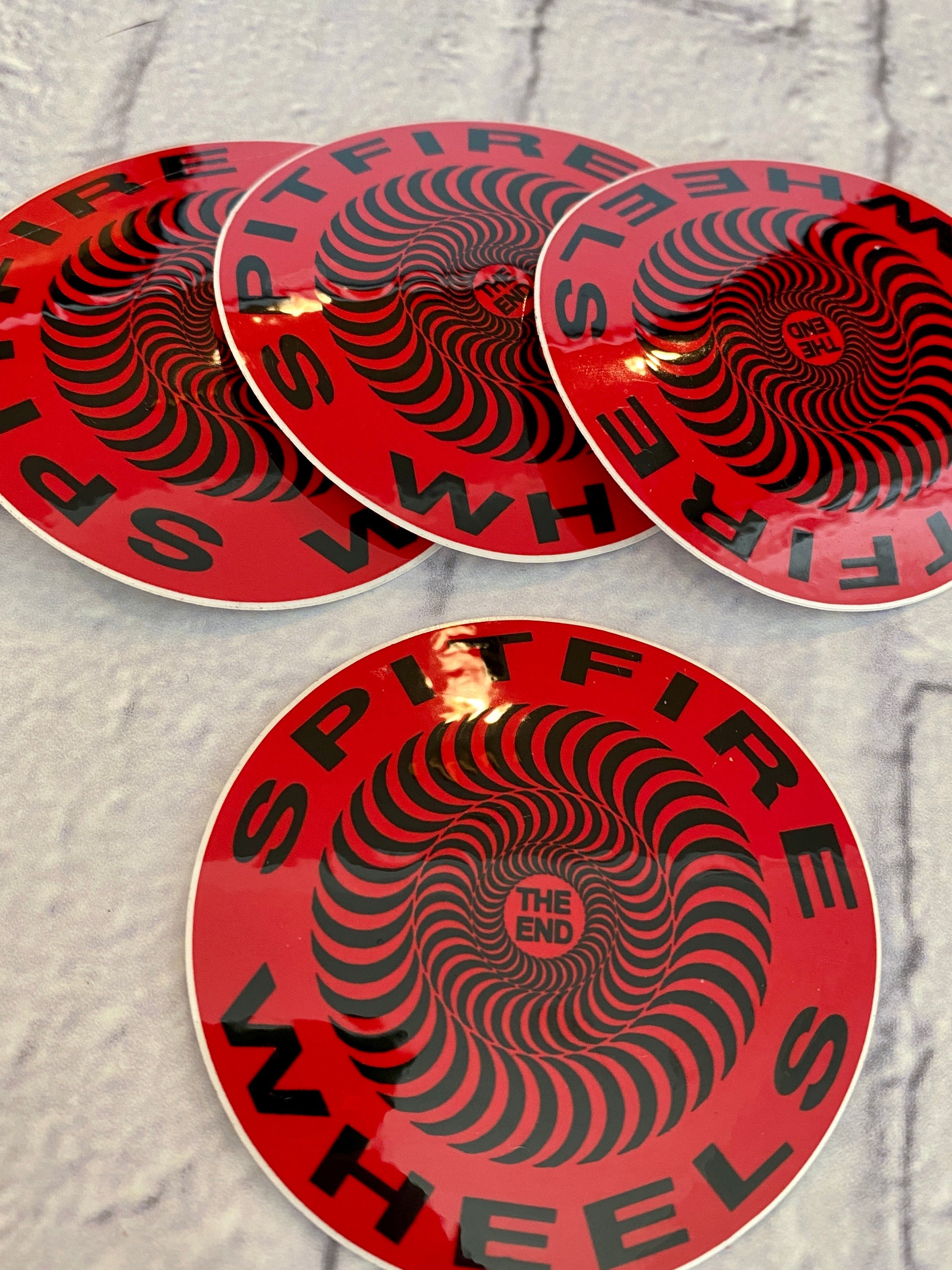 Spitfire The End VINTAGE NOS Stickers 2.5”