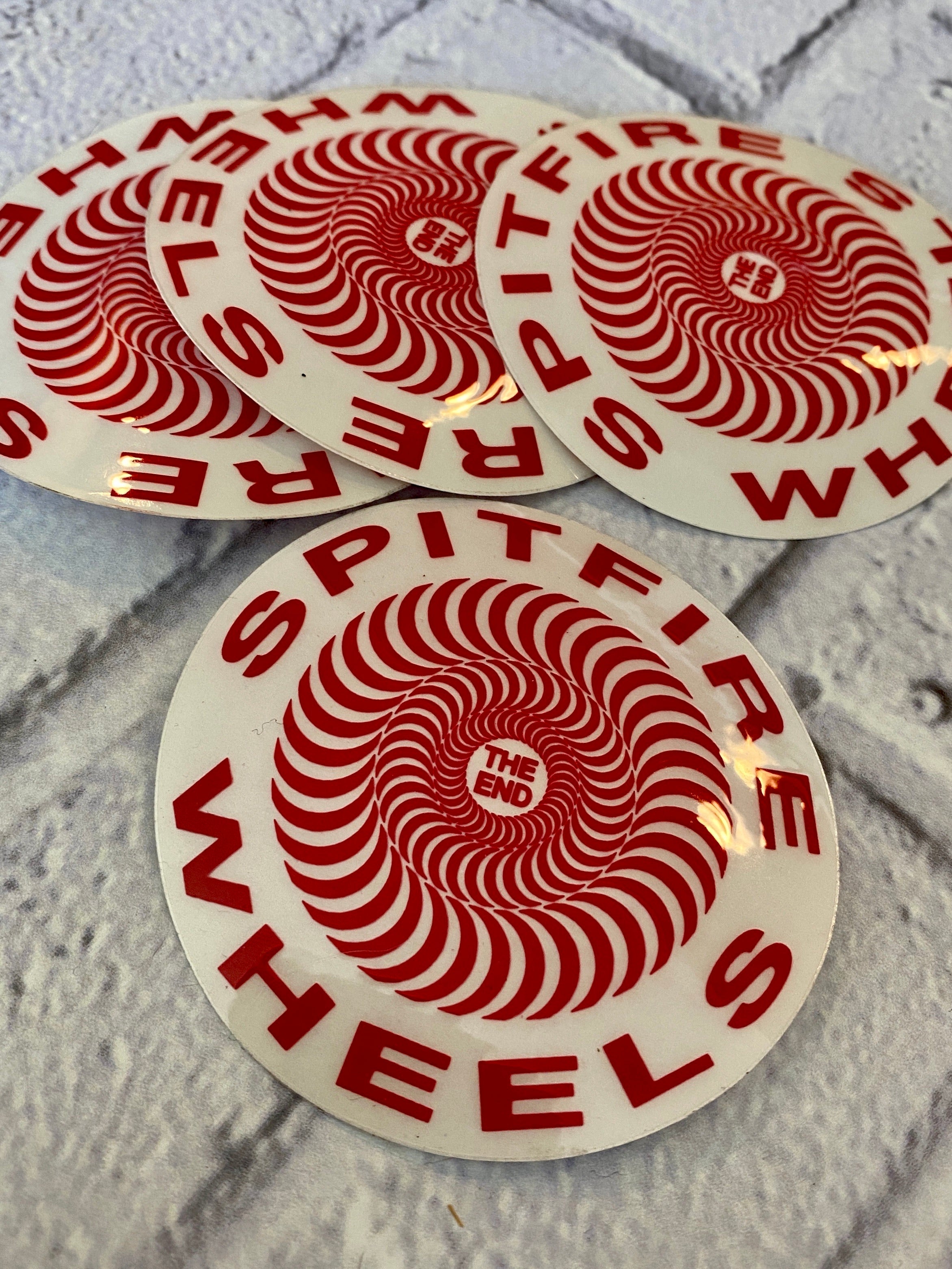 Spitfire The End VINTAGE NOS Stickers 2.5”