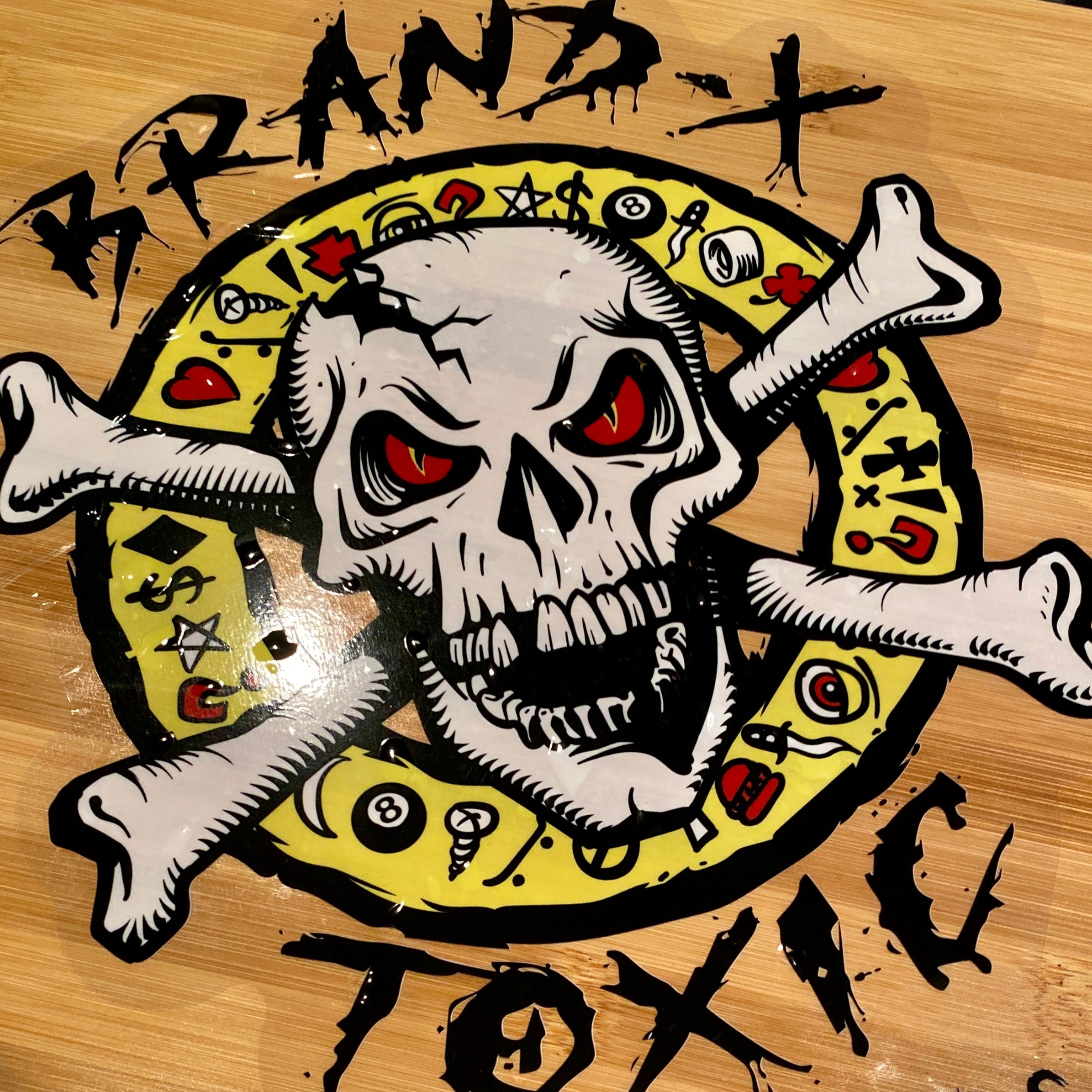 Brand-X Molder HUGE Sticker CLEAR-BACK 12"