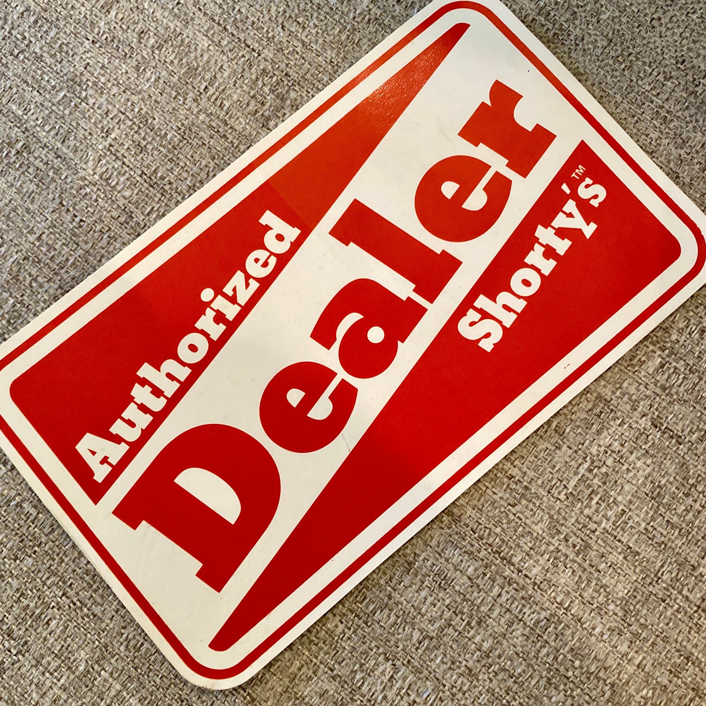 Shorty’s VINTAGE NOS Dealer Sticker 6.75”