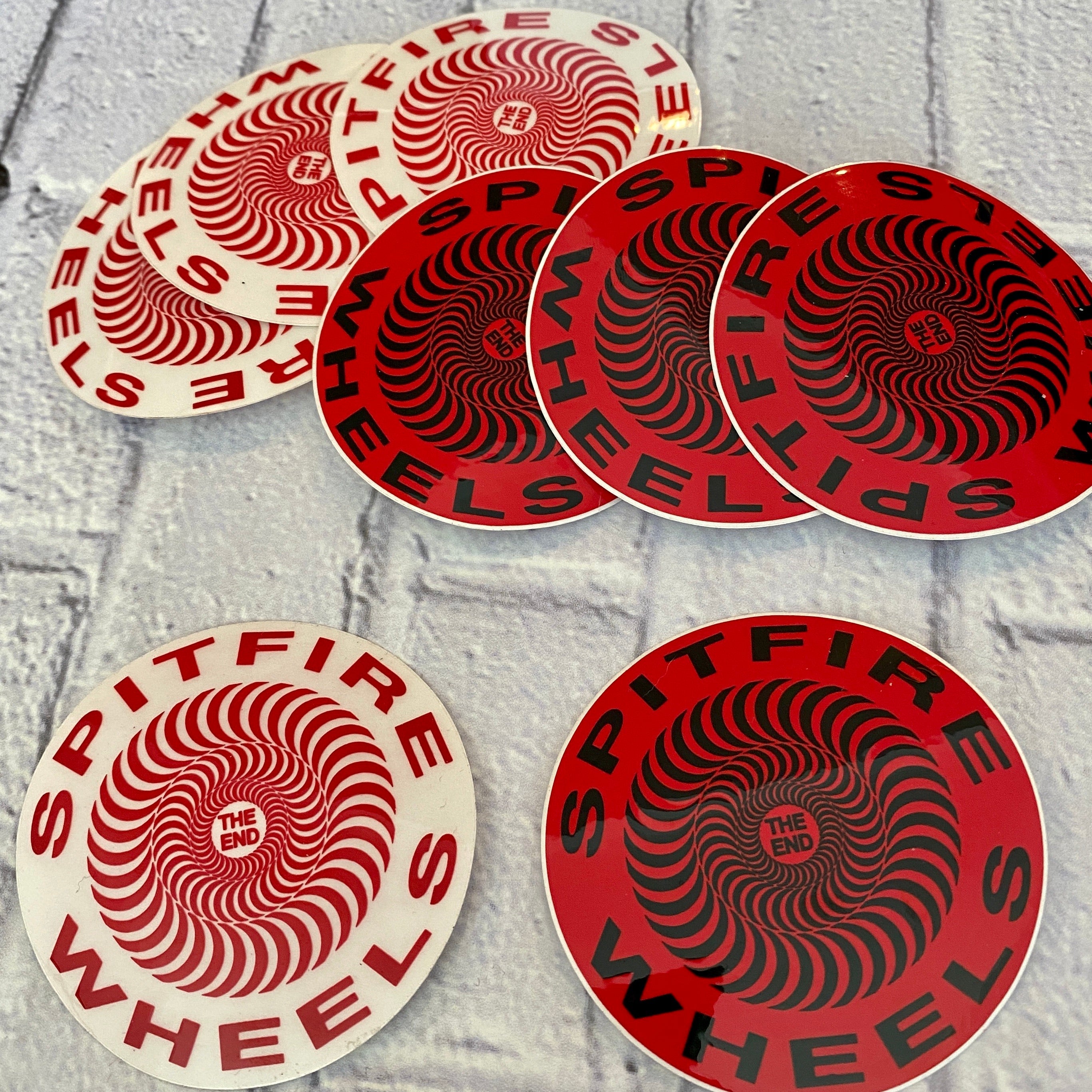 Spitfire The End VINTAGE NOS Stickers 2.5”