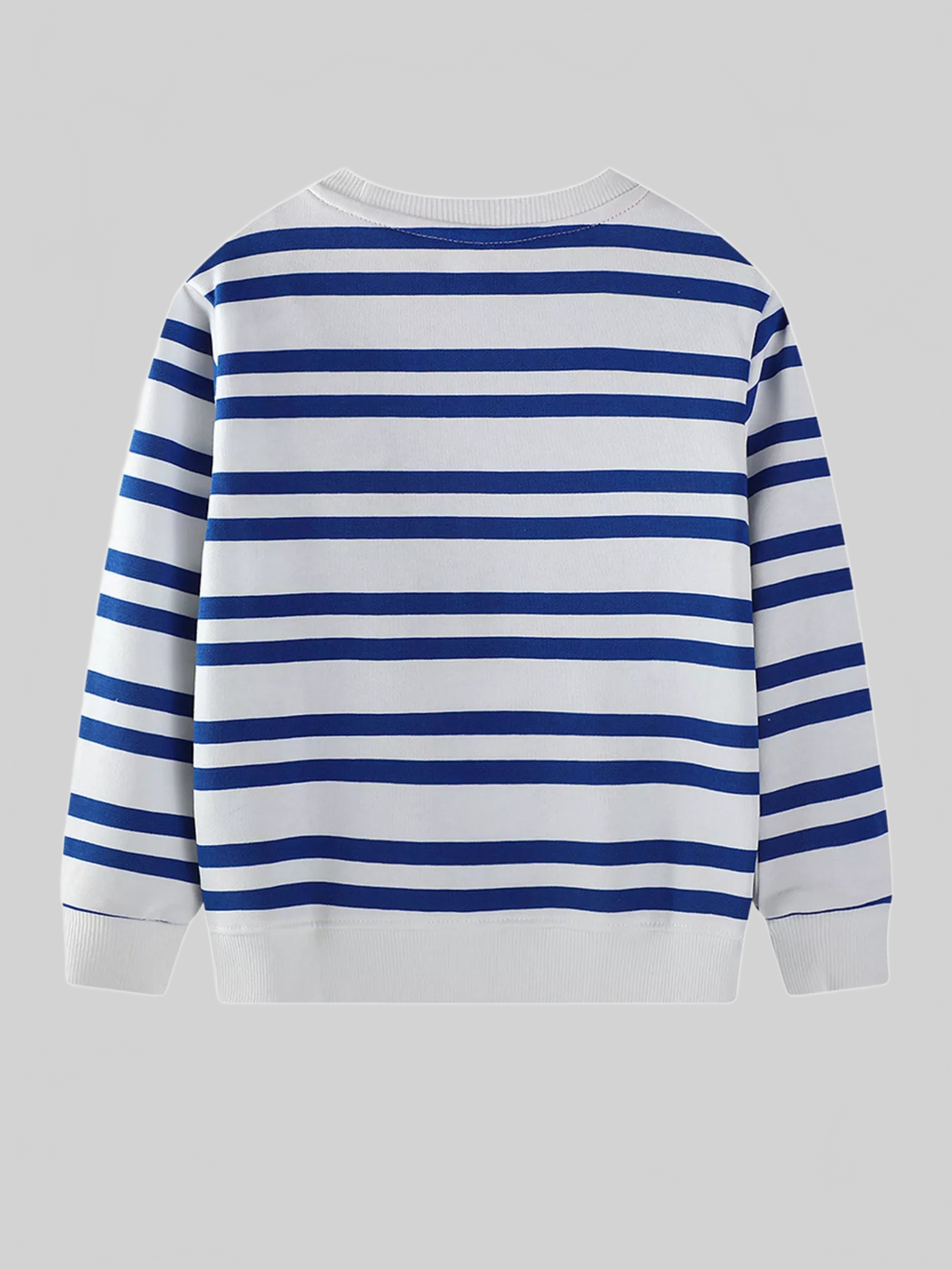 Toddler Boys Striped Animal Adventure Embroidered Sweatshirt