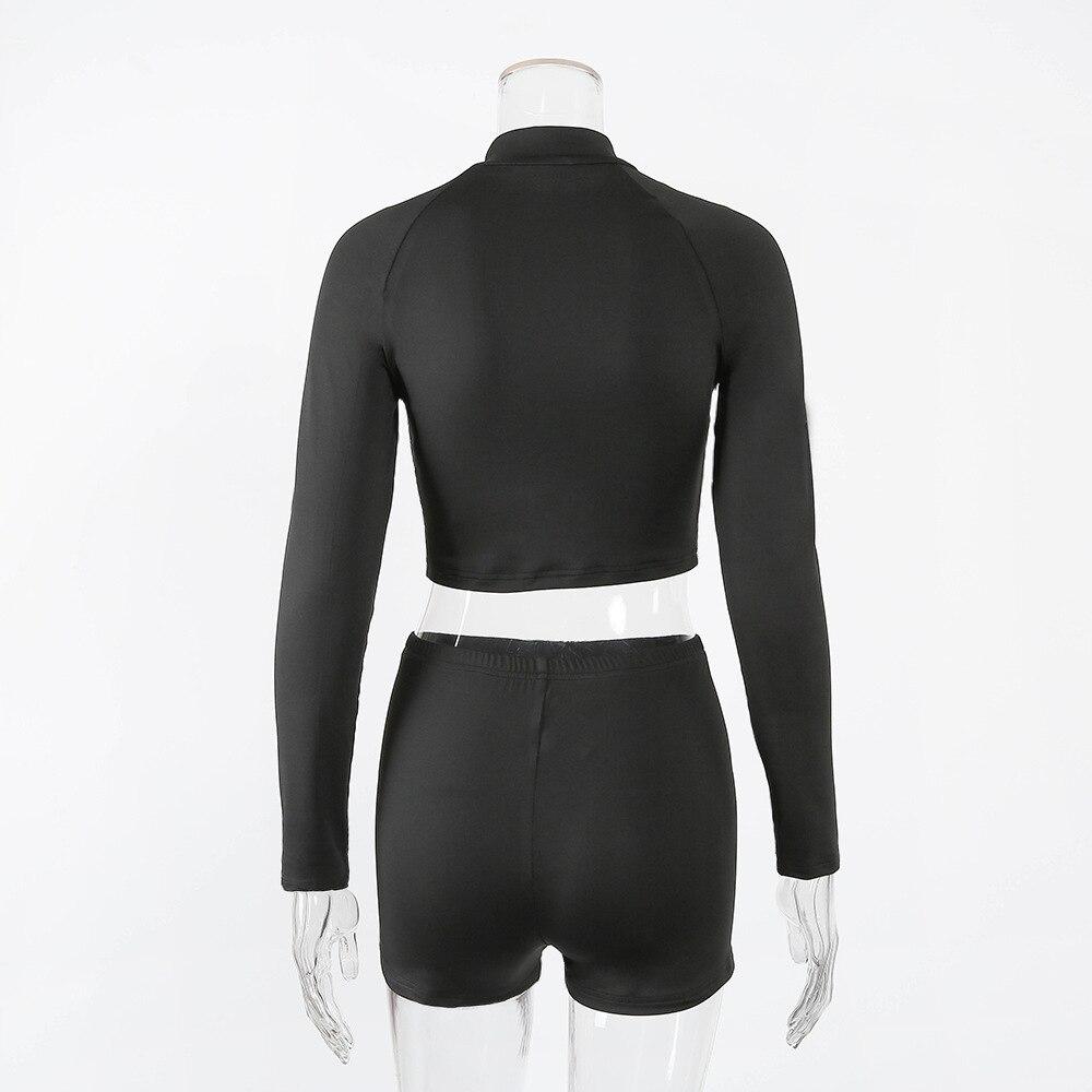 ZipFlex Seamless Black Women's Yoga Set