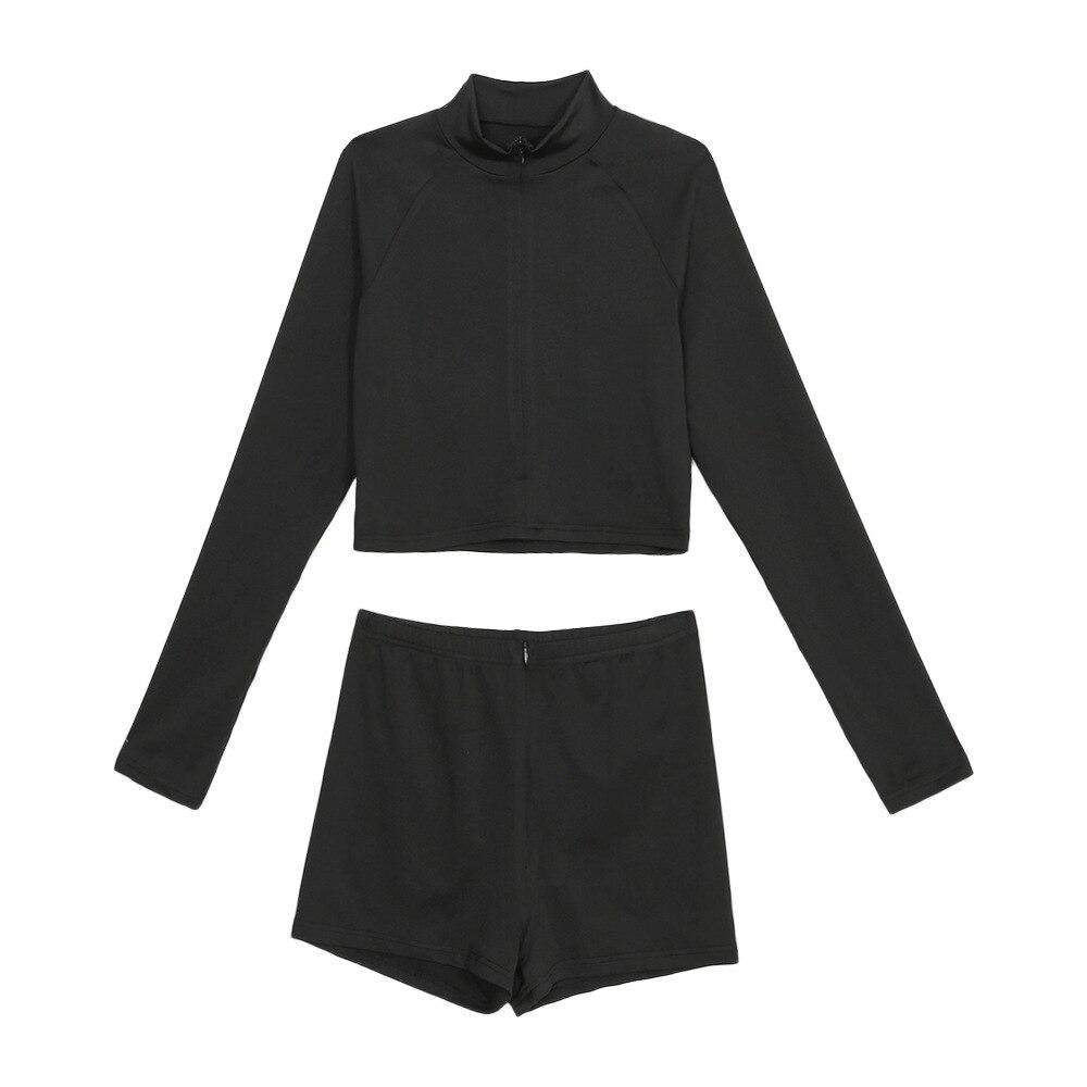 ZipFlex Seamless Black Women's Yoga Set